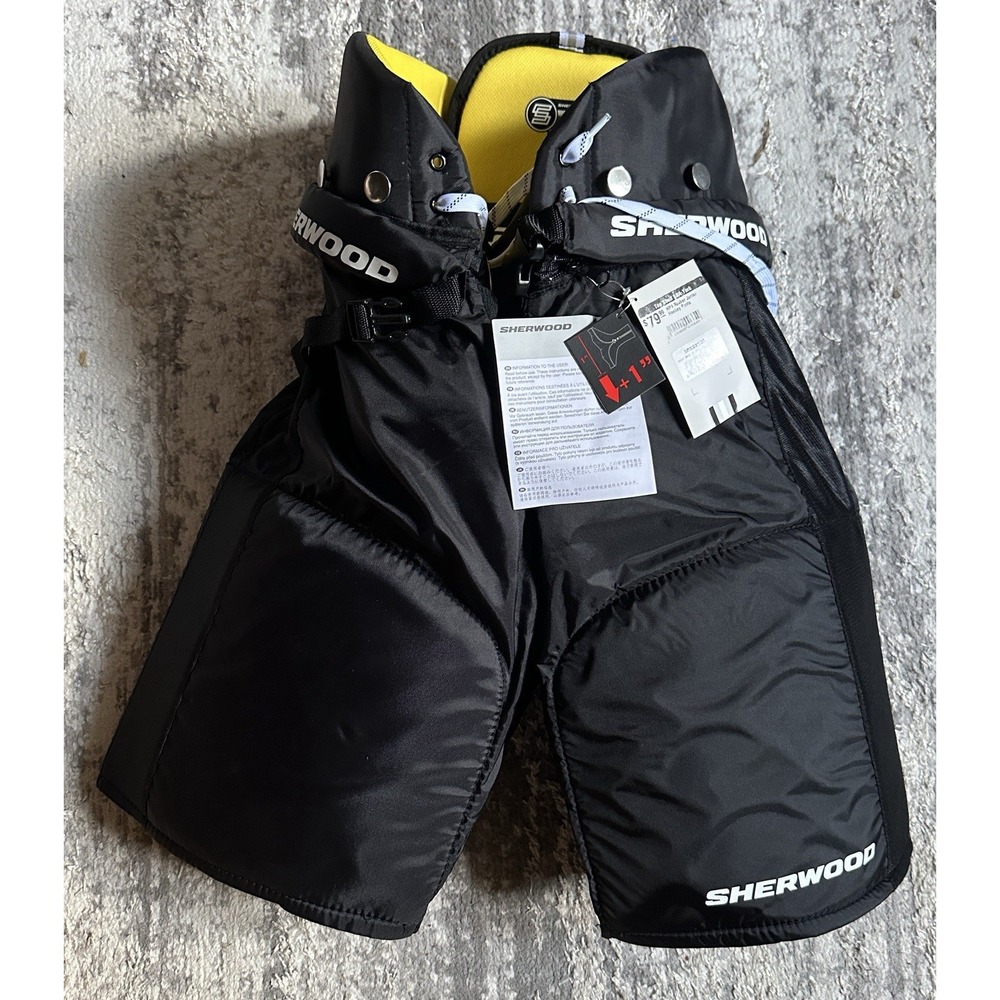 Sherwood Rekker Element 4 Hockey Player Pants XL Black (Junior) NWT